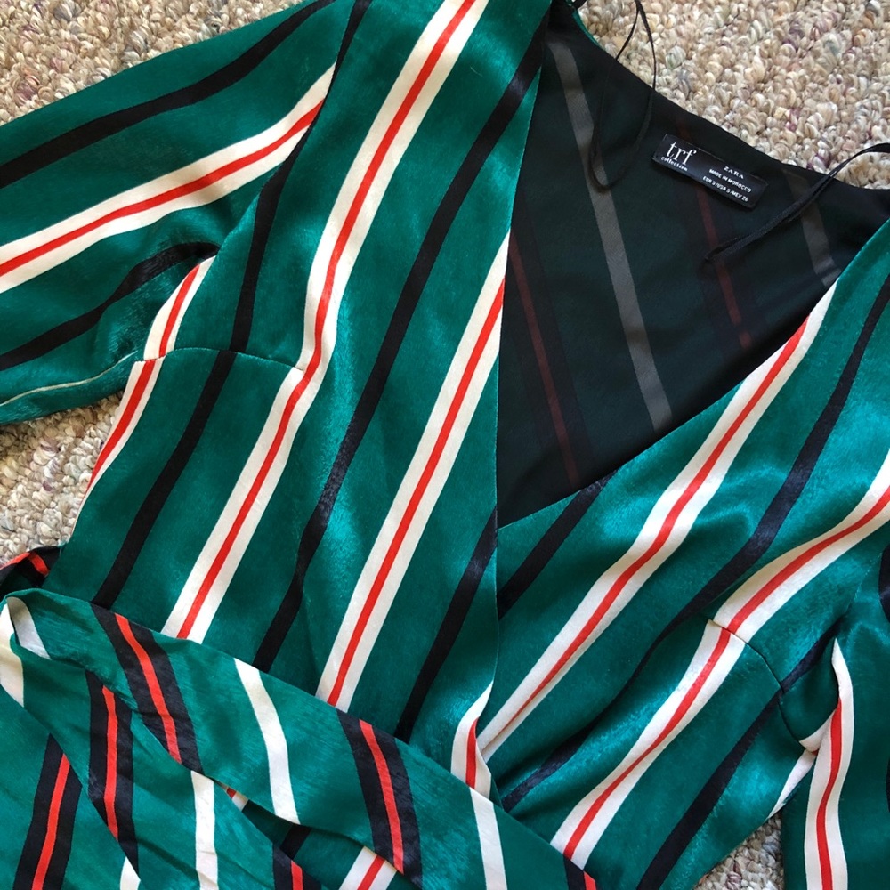 Green Zara dress